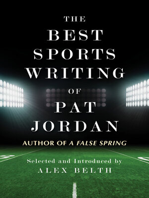 cover image of The Best Sports Writing of Pat Jordan